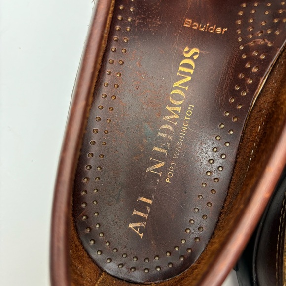 Allen Edmonds Shoes Men Size 9.5D Brown Boulder Venetian Driving Loafer - Picture 8 of 11